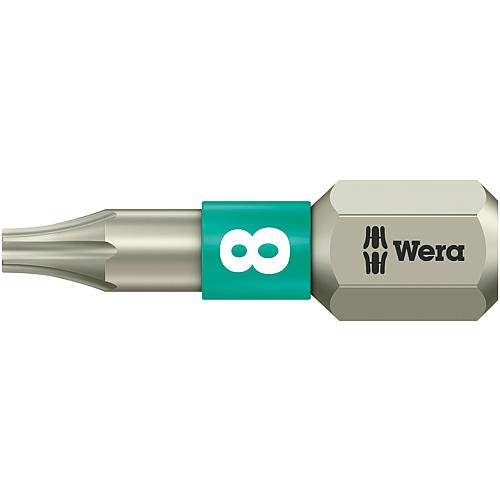 Bits 3867/1 TS WERA, 1/4” hex for TORX®, stainless steel, torsion design Standard 1