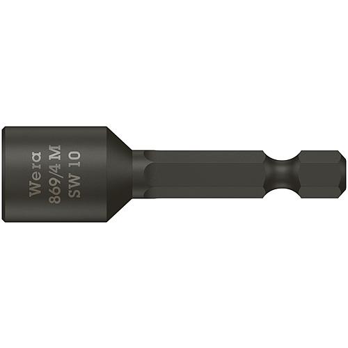 Douille de serrage 869/4 M WERA, hexagonal 1/4" pour embout hexagonal, magnétique