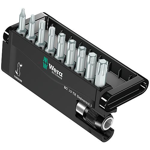 Bitset Wera Bit-Check Universal 1 10-piece TX with Bit holder