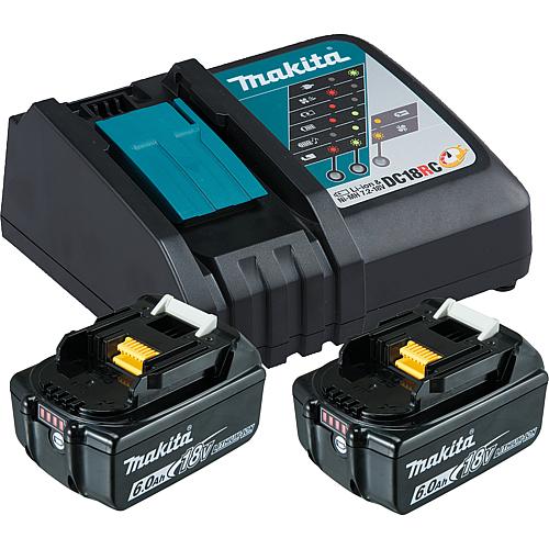 Battery set, 18 V, 2 x 6.0 Ah + 1 x charger Standard 1