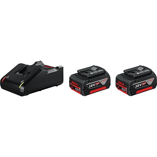 Battery set BOSCH 18 V with 2x 4.0 Ah battery and charger