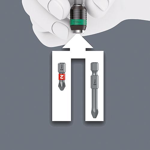 Porte-embout à roue libre Rapidaptor 1/4'", pour tournevis dynamométrique avec manche pistolet Anwendung 3