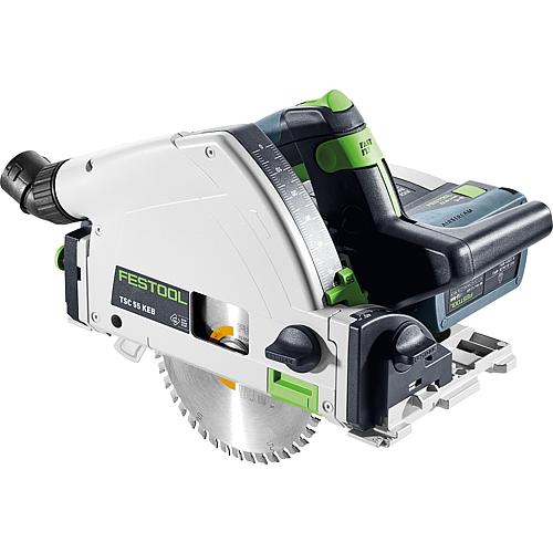 Festool 18V / 2x 18V TSC 55Li 5.2 KEBI-Plus/XL-FS cordless plunge-cut saw with 2x 5.2 Ah battery and charger