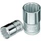 Socket wrench insert 3/8", double-hex, metric, short