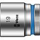 Douilles pour cliquet 6 pans Wera 8790 HMB à emmanchement 3/8", métrique, courtes, SW 19,0 x 30 mm