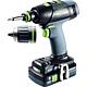 Cordless drill driver Festool 18V T18+3 HPC 4.0 I-Plus with 2x 4.0 Ah battery and charger