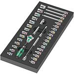 Socket set 1/4", in 1/3 foam module, 37-piece