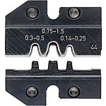 Crimp dies for system crimping tool 