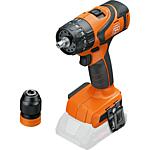 Cordless impact screwdriver ASB 18 Q AS, 18 V without battery and Chargers, with transport case