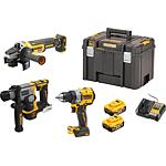 Cordless sets DCK355P2T-QW, 18 V, 3-piece with 2 x 5.0 Ah Batteries and chargers