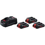 Cordless sets 18 V,
3 x 4.0 Ah ProCORE Batteries and chargers