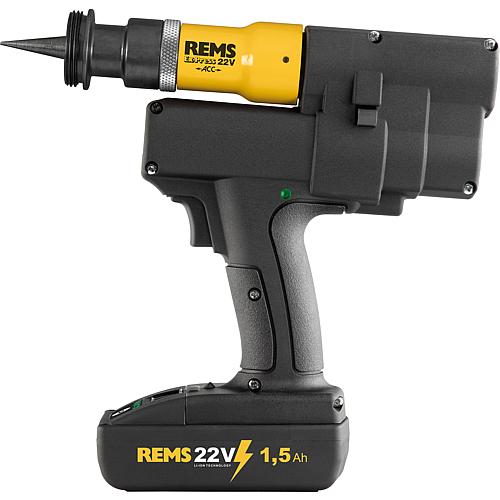 Rems pipe expander, cordless, Ex-Press P 22V ACC, for composite pipes Anwendung 3