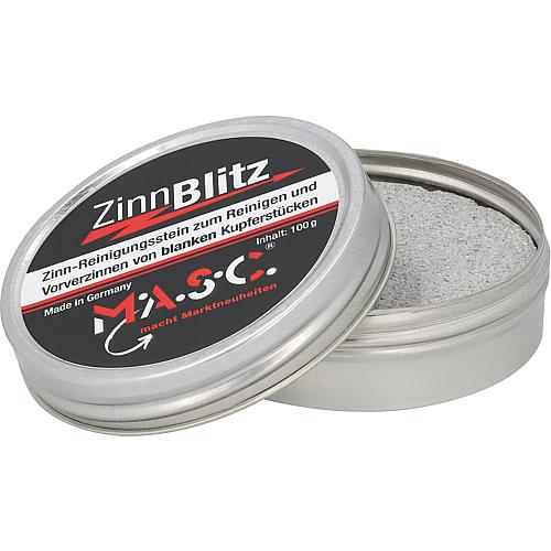 Cleaning and pre-tinning stone tin blitz, content 100g in can, low smoke