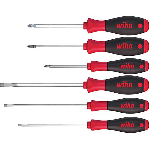 Wiha® SoftFinish screwdriver set, 6 pieces Standard 1