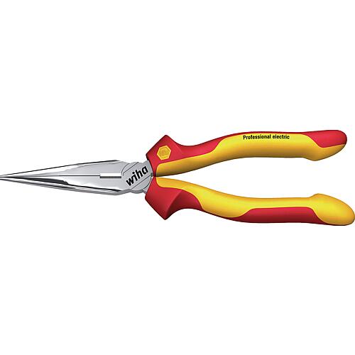 VDE needle nose pliers with cutting edge, straight Standard 1