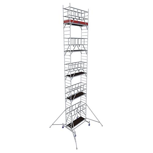 Aluminium mobile scaffold MONTO ProTec, working height approx. 11.30 m