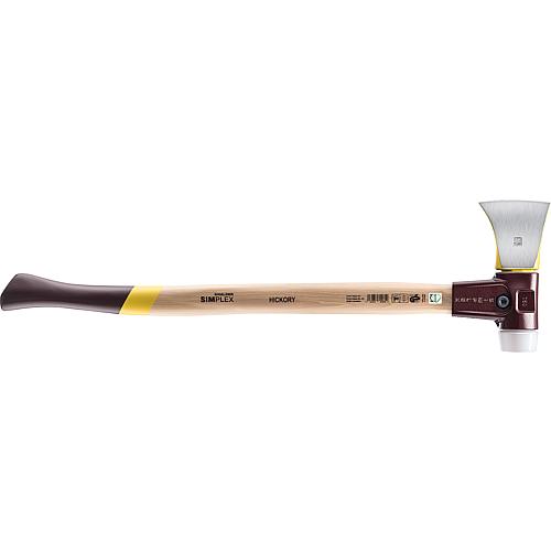 SIMPLEX splitting axe with malleable cast iron body, super plastic Standard 1