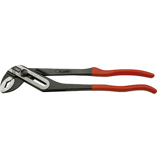 Water pump pliers VBW® FastGRIP length 300mm with push button and plastic coating