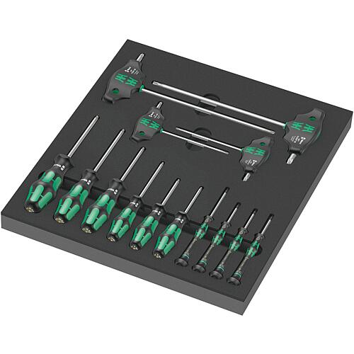 WERA TORX® 14-piece screwdriver set in foam module