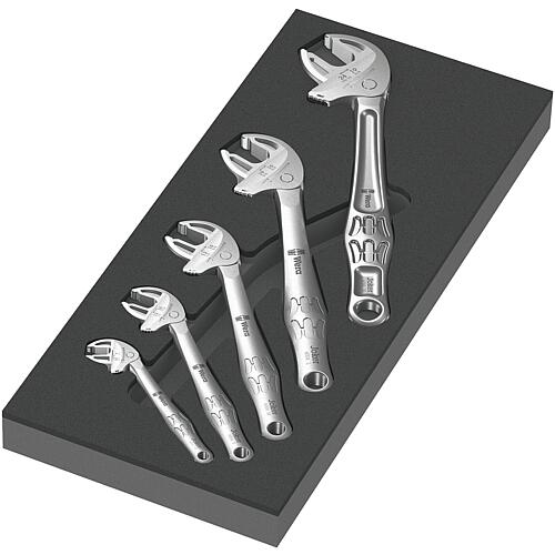 Open-end spanner set WERA Joker 6004 5-piece in foam module