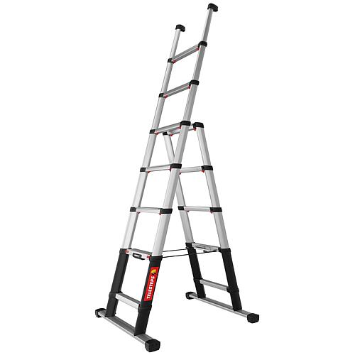 Telescopic step double ladder-TRBS one-piece Standard 1