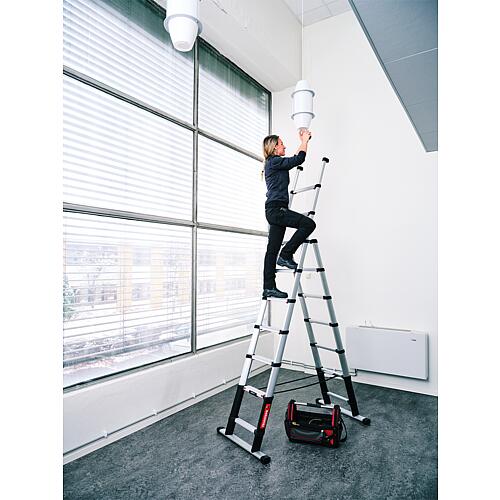 Telescopic combination ladder Telesteps PrimeLine 3.0 metres