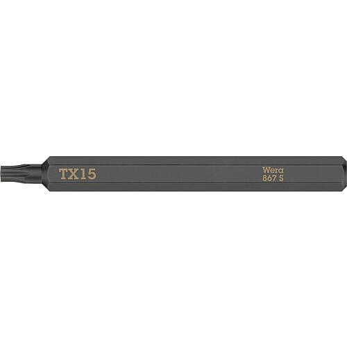 Impact screwdriver bits Torx®, 1/4” hex drive Standard 1