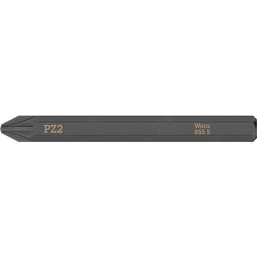 Impact screwdriver bit WERA Pozidriv PZ2x70mm, 1/4” hex drive