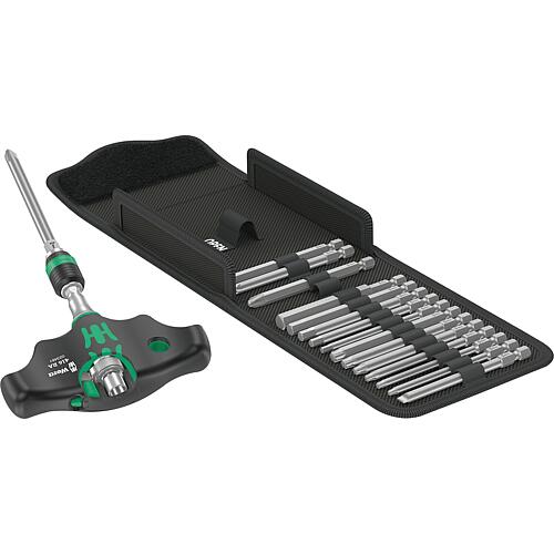 Cross-handle screwdriver set WERA Kraftform Kompakt 400 RA Set 1, 18 pieces