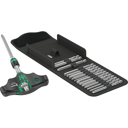 Cross-handle screwdriver set WERA Kraftform Kompakt 400 RA Set Imperial 1, 18 pieces