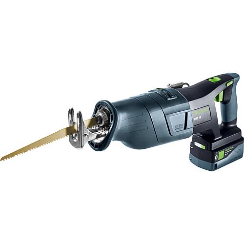 Cordless reciprocating saw Festool RSC 18 5.0 EB-Plus, 18 V with 2x 5.0 Ah batteries and charger