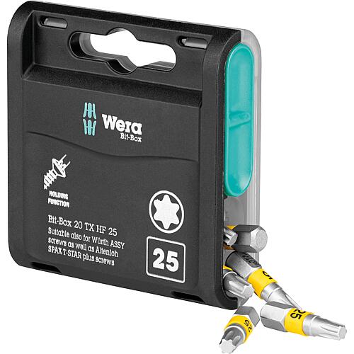 Bit bulk pack WERA 867/1 TORX® with holding function,T25, PU = 20 pieces