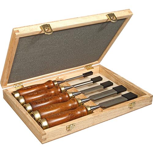 Bailey® chisel set, 5-piece in wooden box Standard 1