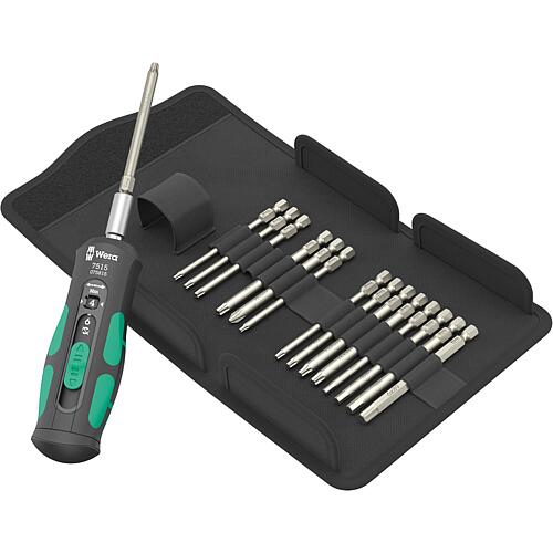 Bit torque screwdriver set WERA Kraftform Safe-Torque Speed with 2 - 6 Nm, 16 pieces