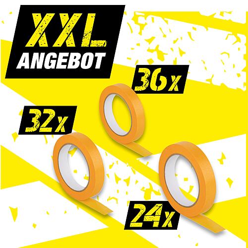 XXL-Paket  Papierband Gold, 92-teilig