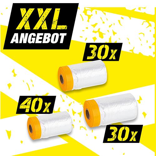 XXL offer gold ribbon with cover foil, 100 pieces Standard 1