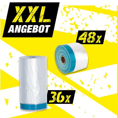 XXL-Angebot Gewebeband extra dick mit Abdeckfolie, 84-teilig Standard 1