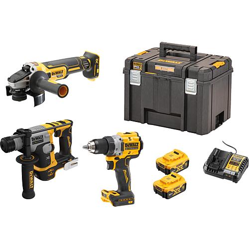 Cordless sets DCK355P2T-QW, 18 V, 3-piece with 2 x 5.0 Ah Batteries and chargers Standard 1