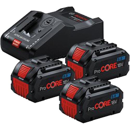 Cordless sets, 18 V, 3 x 8.0 Ah ProCore Batteries and chargers Standard 1