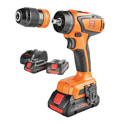 Cordless drill/screwdrivers Fein ASCM 18 QSW AS, 18 V with 3 x 4.0 Ah ProCORE batteries, charger and transport case Standard 1