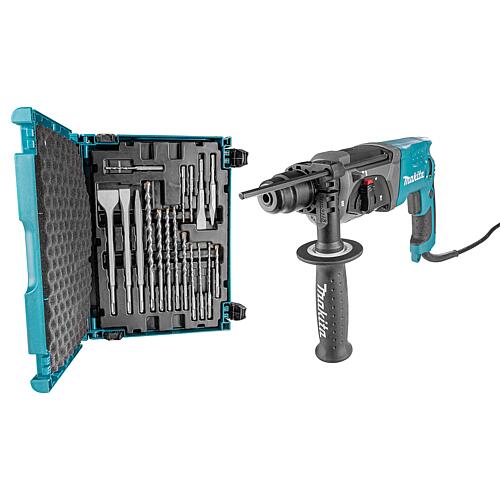 Perforateurs-burineurs MAKITA HR2470, 780 W avec Kit de forets et burineurs, 17 pièces et coffret de transport Standard 1