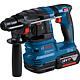 Cordless hammer drill and chisel Bosch GBH 18V-22 with 2x 4.0 Ah batteries and charger