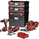 Battery set, 18 V, 3-piece, 3 x 5.0 Ah batteries, 1 x charger and 3 x transport case Standard 1