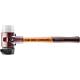 SIMPLEX soft-face hammer with malleable cast iron body and wooden shaft, rubber/super plastic Standard 1