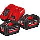 Battery set 12 V, 1 x 6.0 Ah and
18 V, 2 x 12.0 Ah batteries and 1 x charger Anwendung 1