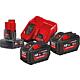 Battery set 12 V, 1 x 6.0 Ah and
18 V, 2 x 12.0 Ah batteries and 1 x charger Standard 1