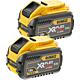 Kit de batteries DeWalt DCB548Y2-XJ 54V/18V avec 2 Batteries XR FlexVolt 12,0 Ah