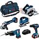 5-piece cordless set, 18 V with 3 x 4.0 Ah Batteries, Chargers and transport bag Standard 1