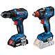 Cordless sets Bosch, 2-piece
Cordless drill/screwdrivers GSR 18V-55 and Cordless impact screwdriver GDX 18V-200, 18 V Standard 1