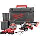 Promotions set Cordless angle grinder Milwaukee with 400 Cutting discs, Safety goggles and Gloves